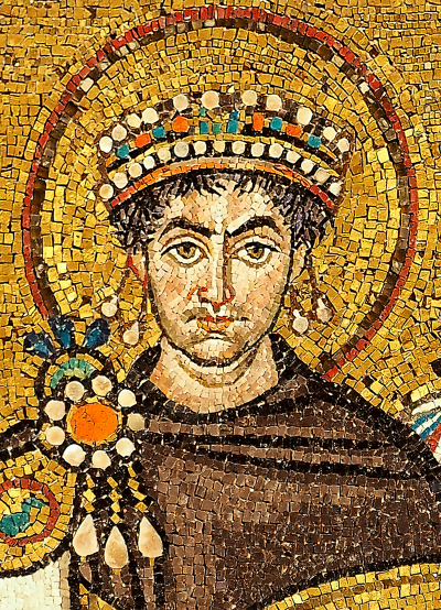 Император Юстиниан - мозаика